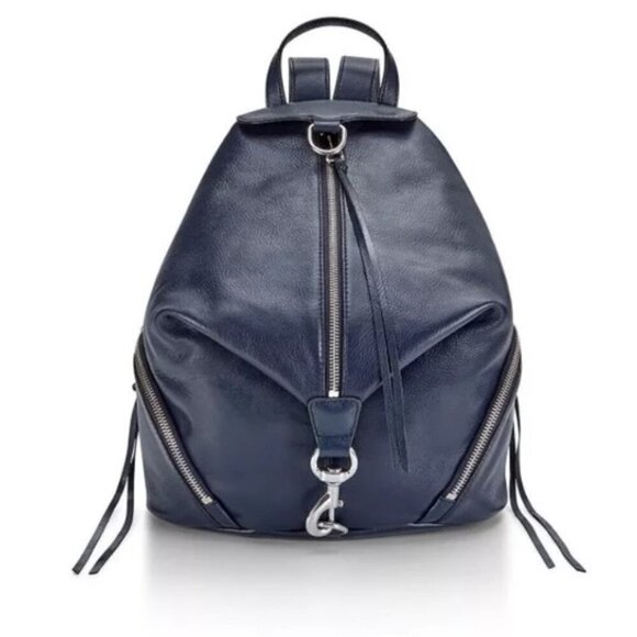 Rebecca Minkoff Handbags - Rebecca Minkoff Julian Leather Backpack in Navy Medium